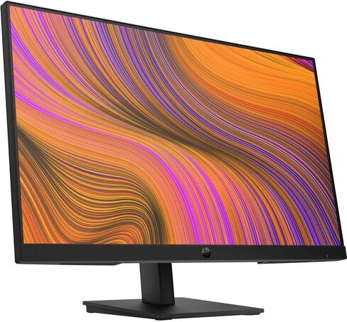 HP 24 inch 1080P Computer Monitor Bundle with Docztorm Dock, 24" Full HD (1920x1080) 75Hz Anti-Glare IPS Display with Built-in Speakers, HDMI, VGA, Ideal for Home and Business -2024 Model in Saudi Arabia