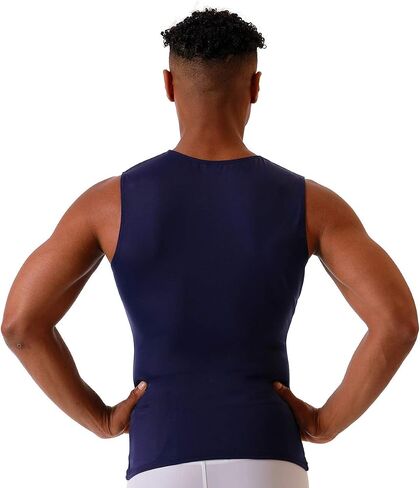 Insta Slim Mens Compression Sleeveless V Neck Muscle Shirt- Slimming Body Shaper Undershirt in Kuwait