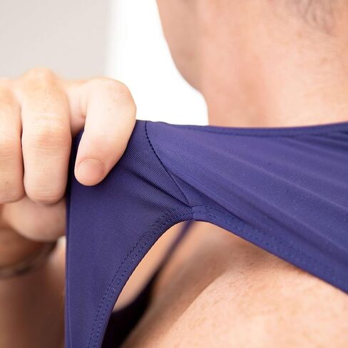 Insta Slim Mens Compression Sleeveless V Neck Muscle Shirt- Slimming Body Shaper Undershirt in Kuwait