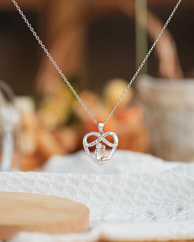 JOGDIAM Mothers Day Gifts for Grandma Granddaugther, Infinity Heart Pendant Birthday Christmas Jewelry Gifts for Women Girls in Saudi Arabia