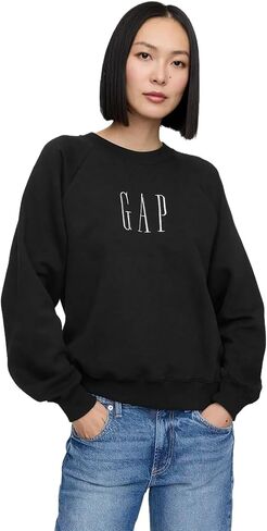 GAP Women's Logo Raglan Crewneck Sweatshirt in Saudi Arabia