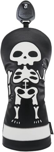 Skull Golf Club Head Covers - 1pc or Set Golf Headcovers - Driver Headcover Fairway 3 Wood Headcover Head Cover Hybrid Headcover (for Fairway) in Saudi Arabia