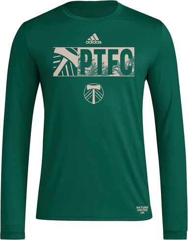 تيشيرت Portland Timbers بأكمام طويلة للرجال من أديداس in Saudi Arabia