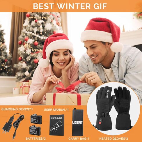 قفازات منقذة للحرارة للرجال والنساء، قفازات دافئة دافئة، قفازات بطارية قابلة لإعادة الشحن، قفازات ساخنة للتزلج في الشتاء، والتخييم، والمشي لمسافات طويلة، والتهاب المفاصل (S81B، XS-1) in Kuwait