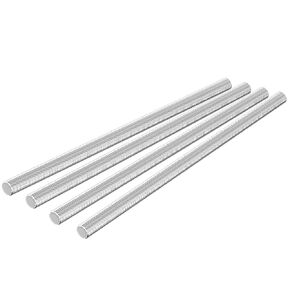 4 Pcs Fully Threaded Rod M10 × 200mm/7.87" 304 Stainless Steel Right Hand Threads
