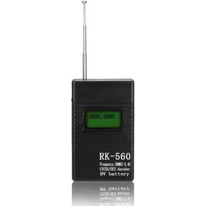 ciciglow Portable Handheld Frequency Counter,50MHz-2.4Ghz Frequency Accurate Radio Frequency Test,with Antenna One-Key,Suitable for DCS and CTCSS Testing