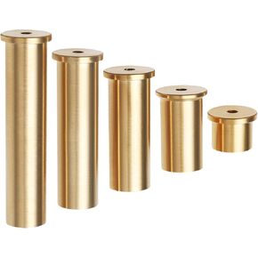 5pcs Golf Club Weight Head Brass Shaft Tip Weights Weight Head Accessories Suitable for Steel Wood Steel Iron Shafts (2/4/6/8/10g)