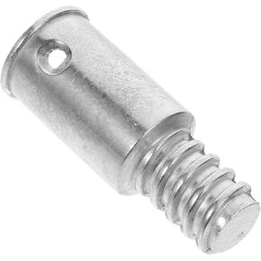 minkissy Threaded Tip Adapter Threaded Broom Handle Kit for 1inch Wood or Metal Poles Threaded Tip Replacement Broom Pole Tip Adapter Aluminum Alloy Silver