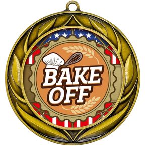 All Quality Wreath Design Bake Off Medal | Competition Metal Medal - 1st, 2nd, 3rd Place