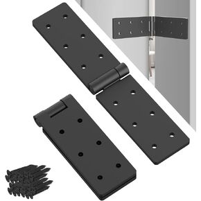 Heavy Duty Butt Hinges,Table Flat Hinges,Heavy Duty Folding Hinges,270 Degree Hinge for Wood,Box,Cabinet Doors, Fence,Bifold Doors,Interior Door (2, Black)