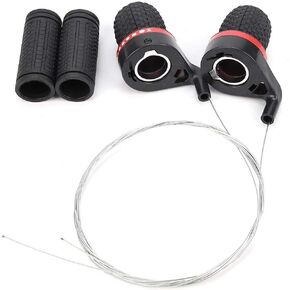 V GEBY Speed Shifter Outdoor Mountain Thumb Gear Shifters with Grips SpeedshifterLever and Set, 1 Pair