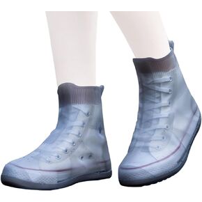 Waterproof Shoes Cover,Reusable Portable rain Boots for Women Men,Non-Slip Rubber Sole Overshoes for Outdoor Cycling Camping Fishing Travel