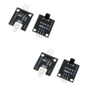 DGZZI 4PCS Digital 38KHz Infrared Transmitter and Receiver Sensor Modules for Infrared Communication and Infrared Remote Control