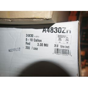 CL-PIRH-2423 أكياس قمامة النفايات الطبية سعة 8-10 جالون، LLDPE، 3 مل، طول 30 بوصة، عرض 24 بوصة (علبة بها 200) in Kuwait