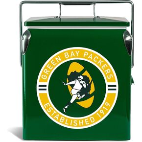 The Memory Company | Licensed NFL 13L Retro Logo Cooler,Greenbay Packers