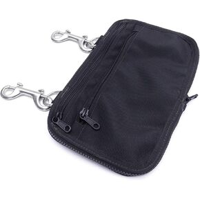 Scubas Diving Storage Pocket with Double Ended Hook, Diving Sidemount Storage Pocket Bag Water Sport Equipment Pouches