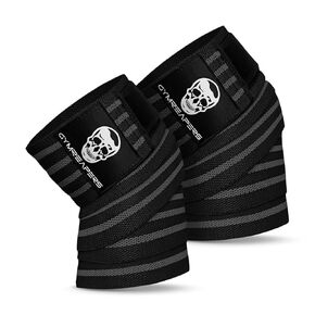 Gymreapers Knee Wraps (Pair) with Strap for Squats, Weightlifting, Powerlifting, Leg Press, and Cross Training - Flexible 72" Knee Wraps for Squatting - for Men & Women (Military Green)
