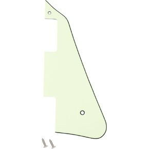 Banworks 1 Ply Les Paul Pickguard LP Pickguard Scratch Plate 2-Hole Electric Guitar Pickguard for USA Gibson Les Paul LP JT/HB-05 White