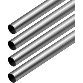 JoyTube 304 Stainless Steel Tube 6mm OD 4mm ID 250mm Length 1mm Wall Thickness Weldable Tubing Round Metal Straight Pipe (4 Pcs)