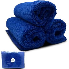 3-Pack Bowling Ball Towel Set – Absorbent Microfiber Cleaning Cloths, 11.25"x11.25" for Oil & Dirt Removal, Machine Washable, Durable Grip, Ideal for Polish & Performance