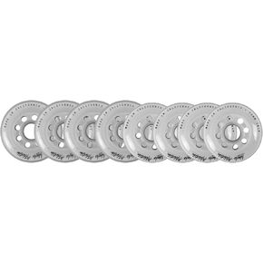Labeda Wheels 80mm /76mm Hilo Set Addiction White Inline Indoor Roller Hockey
