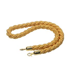 Crowd Control Barrier Rope, Stanchion Rope Barrier Queue, Crowd Control Barrier Stanchion Queue for Bank, Hotel, Hospital, Playground, Exhibition or Trade Show Use/5ft Long(NO Stanchions) (Black)