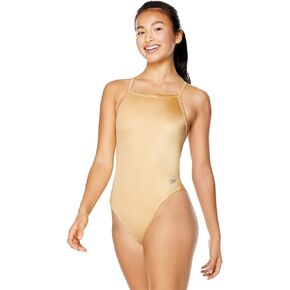 Speedo Women's Standard Swimsuit One Piece Endurance+ Y-Back, Gold, 32