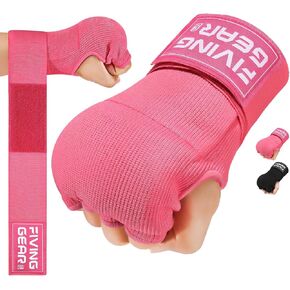 Boxing Hand Wraps Inner Gloves, Half Finger, Elasticated Bandages, Under Mitts, Fist Protection, Muay Thai, Kickboxing, MMA, Martial Arts
