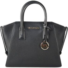 Michael Michael Kors Avril Small Logo Top-Zip Satchel - Black