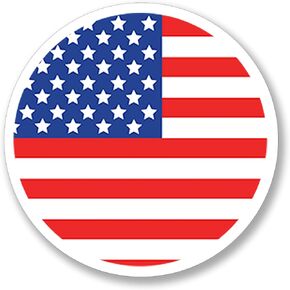 Golf Ball Marker for Putting Greens (20) - American Flag Design - Plastic Golf Place Marker - Lays Flat on Green & Holds Position - Golf Accessories Marker