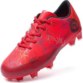 DimaiGlobal Kids Soccer Shoes Boys Girls Soccer Cleats Outdoor Indoor Training Athletic Sneakers Professional Spikes Youth Turf Football Shoes Unisex