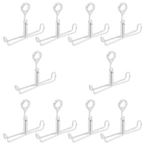 10Pcs Spring Water-Stop clamp Latex Hose clamp Water-Stopping Leather Hose clamp Chemistry Laboratory Equipment Teaching Instruments Stainless Steel Hose clamp Flat Claw clamp Type Hose clamp