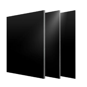 G10 300x335x1.5mm Fiberglass Composite Laminate Sheet, Glass Fiber Epoxy Resin Panel for DIY Craft 0.5-10mm Available (Black)