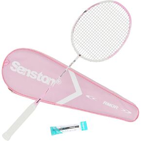 Senston S370 Badminton Racket Lightweight Carbon-Fiber Badminton Racquet Professional Badminton Racket with Grip 5U