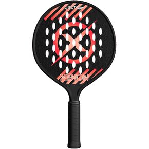Vector+ Spin Max Version 2 Platform Tennis Paddle by Xenon Paddle, Increases Ball Spin, Handle Weighted, Medium Firmness Foam Core, Power and Control, 4.25" Grip