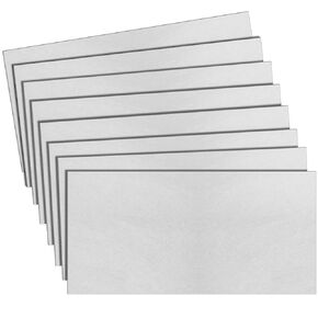 Zonon 8 Pcs 20 Gauge Steel Sheet Metal Cold Roll Steel Sheet 12" x 6" x 0.032" Weldable Sheet Metal Roll Steel Plate for DIY Craft Projects Home Auto, Easy to Shape, Weld, Cut and Form