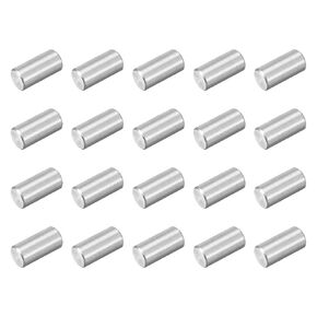 uxcell 60Pcs M3 x 6mm 304 Stainless Steel Dowel Pin, Cylindrical Shelf Support Peg Pin Parallel Pin Fastener for Mechanical Manufacturing, Industry, Furniture Installation, Silver
