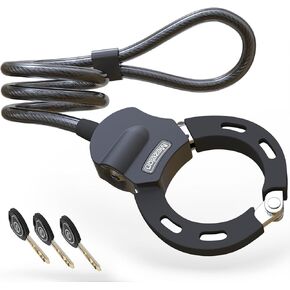 Electric Scooter Lock, 100cm/13.5mm Heavy Duty Bike Cable Lock and Keys, Bicycle Lock, Scooter Locks Anti Theft for Scooter, Bicycle, E-Bike, Stroller and Motorcycle