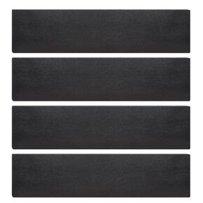 Rocaris 4 Pcs 3 X 12 X 1/4 Inch A36 Steel Plate Hot Rolled, Steel Base Plate for Construction Boards, Structure Support, Weldable Square and Industrial