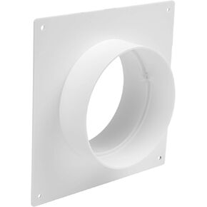 4" inch Plastic Straight or Flexible Pipe Flange for Extraction Fans, Heating and Cooling Duct Connection. Round Duct Connector Flange