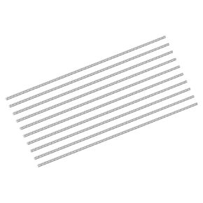 uxcell 10Pcs 304 Stainless Steel Rods, 5mm x 356mm Metal Solid Shaft Round Rod Lathe Bar Stock for Model Plane Cars Ship DIY Craft Metal Working