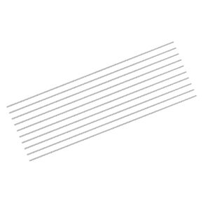 uxcell 10Pcs 304 Stainless Steel Rods, 1.2mm x 305mm Metal Solid Shaft Round Rod Lathe Bar Stock for Model Plane Cars Ship DIY Craft Metal Working