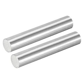 uxcell 2Pcs 304 Stainless Steel Rods, 17mm x 102mm Metal Solid Shaft Round Rod Lathe Bar Stock for Model Plane Cars Ship DIY Craft Metal Working