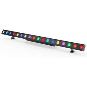LED Stage Wash Light Bar - 120W 18LEDs RGBW DJ DMX Light Bar with Chasing Function 15 Static Colors & 115 Shows LED Beam Light DMX Control for Wedding Church DJ Live Events Party Band Stage Lighting