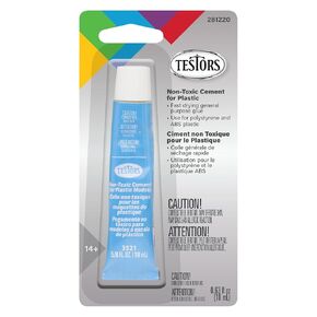 Testors 281220 Non-Toxic Cement for Plastic, 0.625 Fl Oz