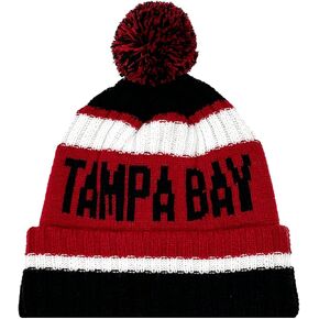 Tampa Bay Beanie Knit Hat with Pom Winter Cuffed Cap Sport Fans Gift