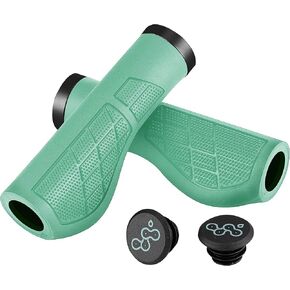 Skwiki Ergonomic Bicycle Handlebar Grips, Anti-Slip, Comfortable and Durable, Advanced Hand Support, Release Wrist Fatigue. for MTB, Commute, City Bikes, Trek and Cruise Bikes.