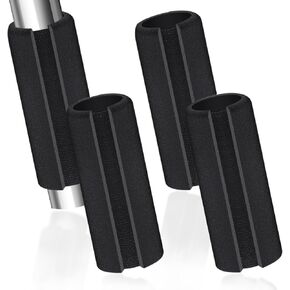 4 Pcs Universal Handle Grips 4.3 Inch NBR Rubber Foam Comfort Grip Buffer Tube Cover Black Soft Handle Bar Grips for Equipment Handlebar Grips Replacement