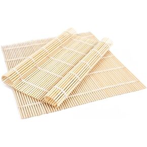 2 Pack Bamboo Sushi Rolling Mat, Sushi roll maker, Sushi bazooka (9.5" x 9.6")…