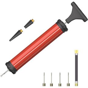 Portable Ball Pump,Air Pump Inflator Kit with Needle,Nozzle, Extension Hose for Basketball Football Volleyball Rugby Exercise Sports Ball